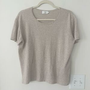 The Reset R Label Cotton/Linen Blend Top M